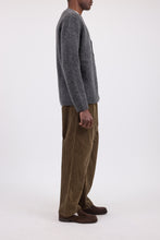 A.P.C. Mens CARDIGAN PIERRE Charcoal grey alpaca wool cardigan