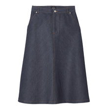 A.P.C. Women JUPE SEASIDE Flared skirt in indigo blue Japanese denim