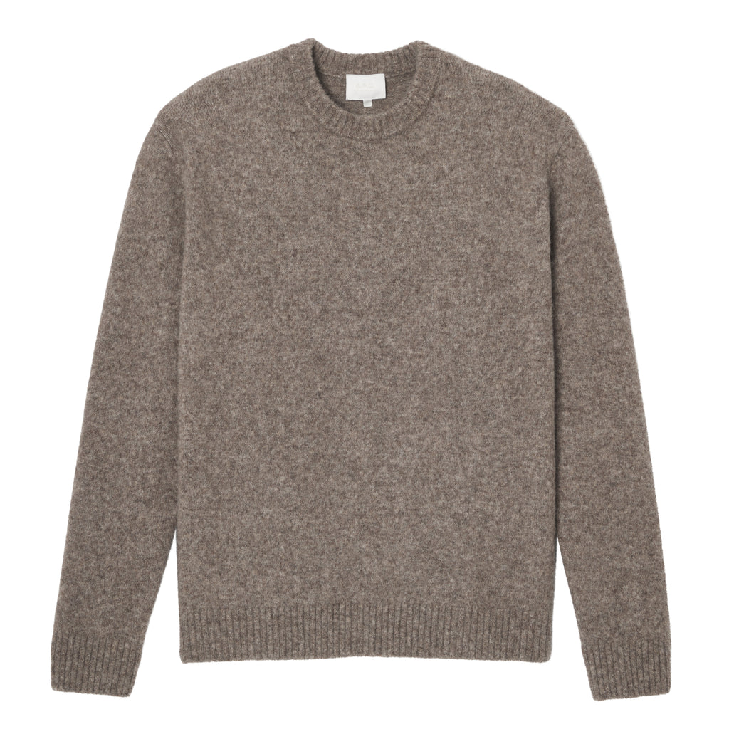 A.P.C. Women PULL CANDICE - BAE TAUPE Loose-fit taupe brown sweater