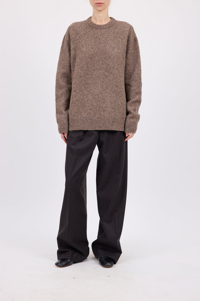 A.P.C. Women PULL CANDICE - BAE TAUPE Loose-fit taupe brown sweater