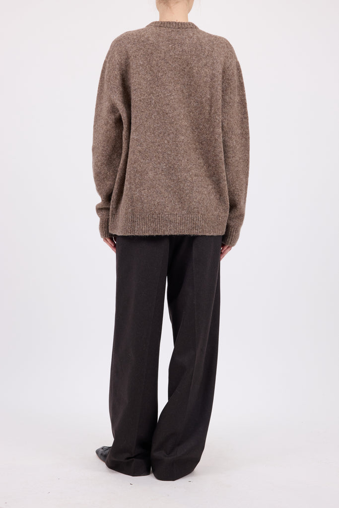 A.P.C. Women PULL CANDICE - BAE TAUPE Loose-fit taupe brown sweater