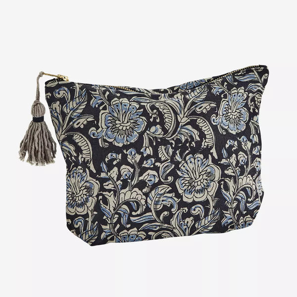 Madam Stoltz Printed Washbag w/ Tassel