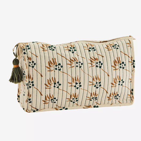 Madam Stoltz Printed Washbag w/ Tassel