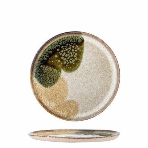 Jules Plate, Green, Stoneware