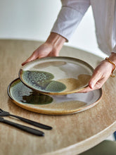 Jules Plate, Green, Stoneware