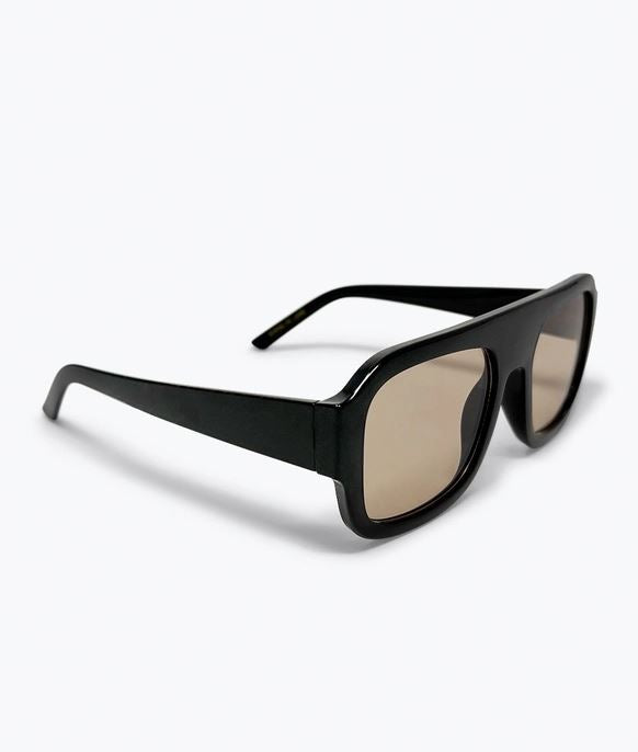Black Oversized Square Frame Sunglasses