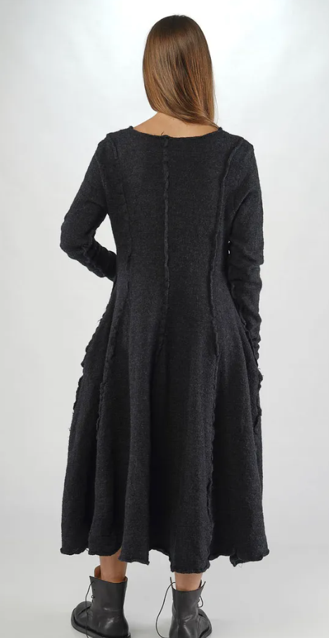 Rundholz AW25 1767303 knitted dress crow mel