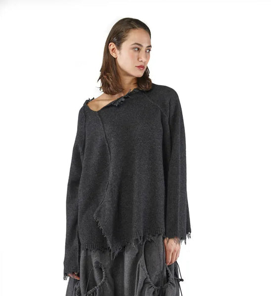 Rundholz AW25 1530703 pullover crow mel