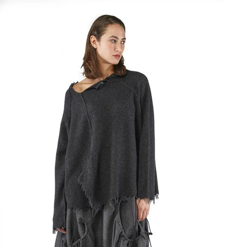 Rundholz AW25 1530703 pullover crow mel
