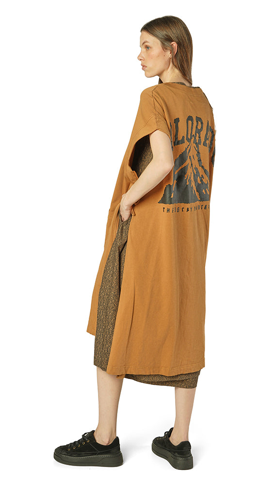 Rundholz AW26 3290905 dress bronze print