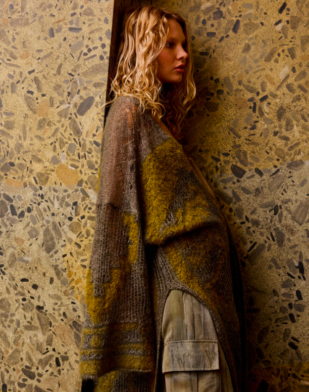 Mes Demoiselles Royel Mohair cardigan - Khaki