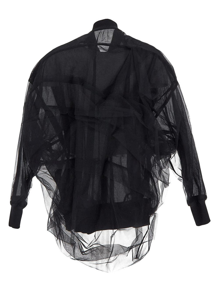 RICK OWENS SS24 WOMENS JUMBO RIPPLE KNIT BOMBER