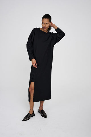 Rabens Saloner Brynja Jersey Dress Faded Black
