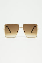 Square and minimalist sunglasses