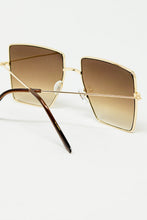 Square and minimalist sunglasses