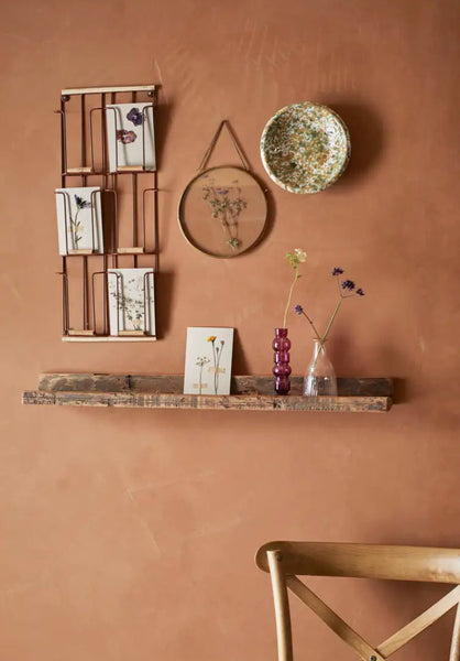 Madam Stoltz Recycled wooden shelf 80x12x6cm