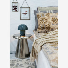 Madam Stoltz Suzani embroidered mattress  Ivory, dusty blue, khaki, greige