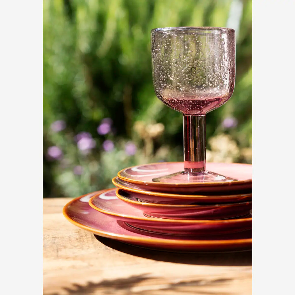 Madam Stoltz Coloured wine glass - Purple