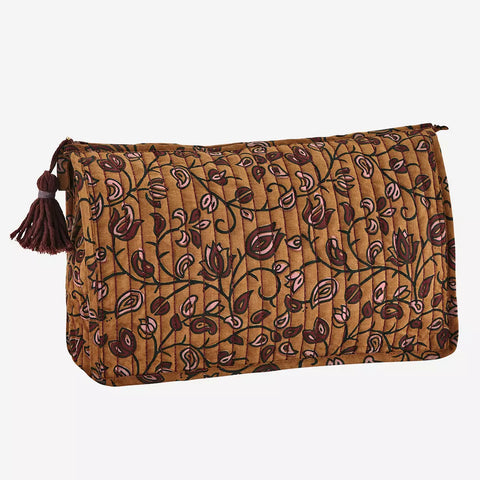 Madam Stoltz Printed Washbag w/ Tassel