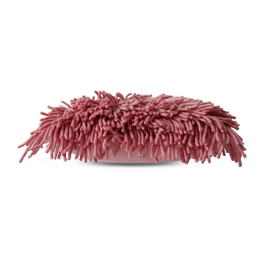 HK Living : Rugged woolen cushion pink (60x40cm)