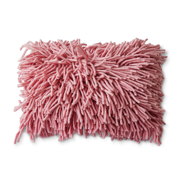 HK Living : Rugged woolen cushion pink (60x40cm)