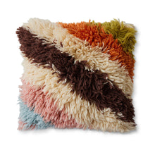 HK Living : Fluffy striped cushion 55x55cm