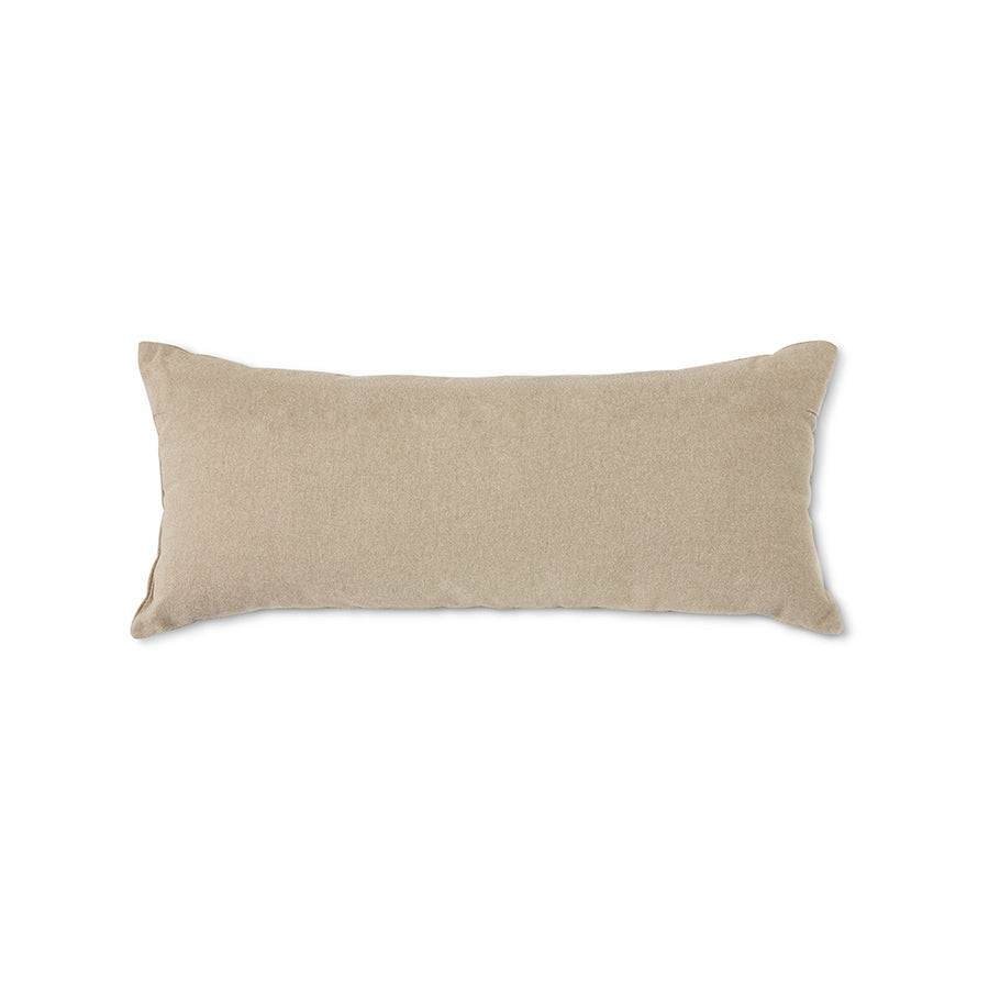 HK Living: Natural patched cushion (70x30cm)