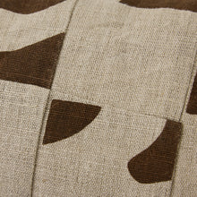 HK Living: Natural patched cushion (70x30cm)