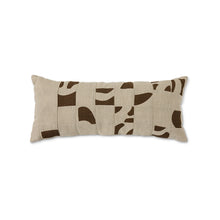 HK Living: Natural patched cushion (70x30cm)
