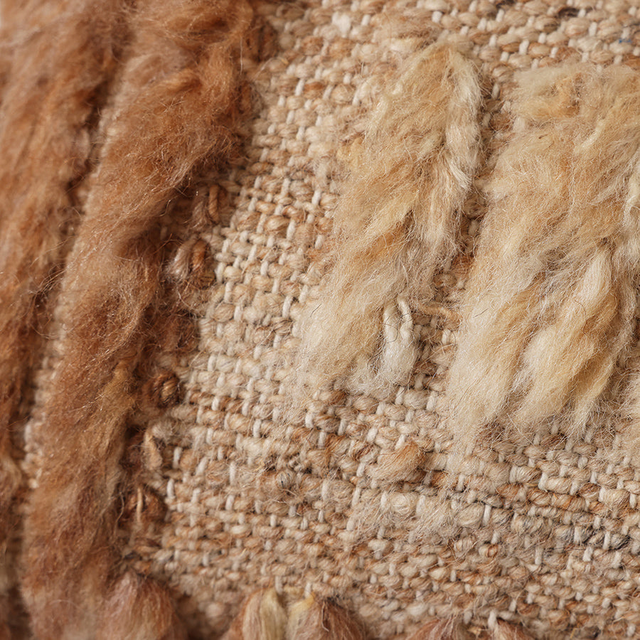HK Living: Natural furry cushion (40x25cm)
