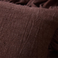 HK Living : Ruffle cushion, chestnut