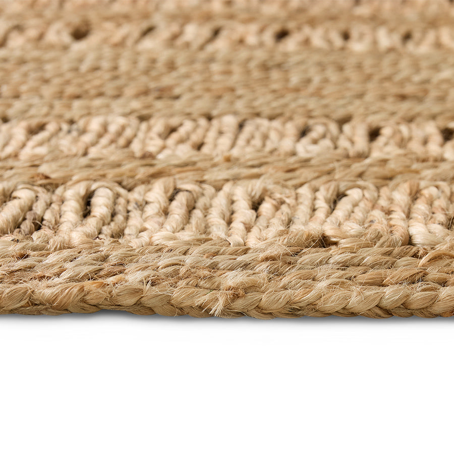 HK Living : Soleil Jute Runner Oval 60x165cm