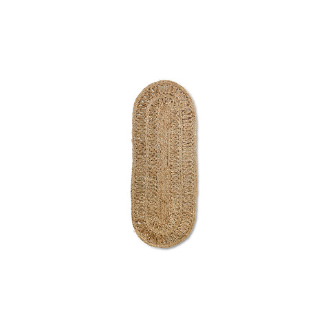 HK Living : Soleil Jute Runner Oval 60x165cm