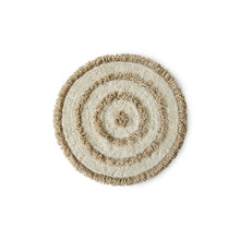 HK Living : Round bath mat cream (80x80cm)