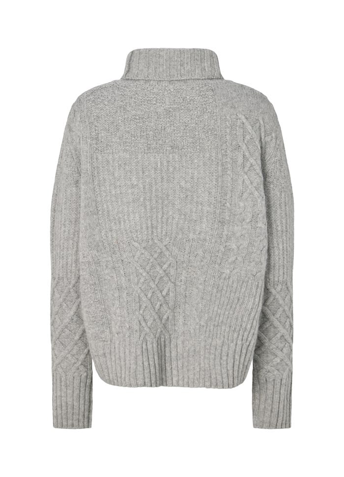 Rabens Saloner Patchwork knit sweater - Anli