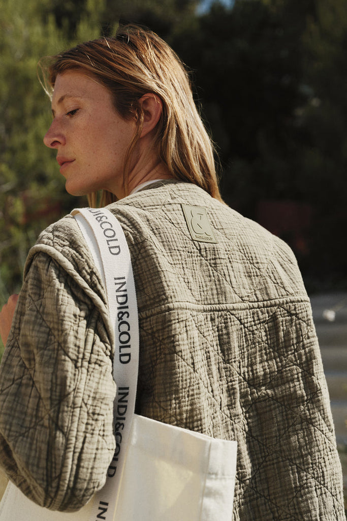 ABRIGO AW26 QUILTED COTTON JACKET KHAKI