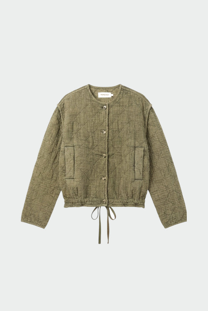 ABRIGO AW26 QUILTED COTTON JACKET KHAKI