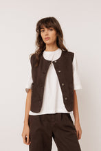 AW26 Chaleco COTTON TWILL VEST COCONUT