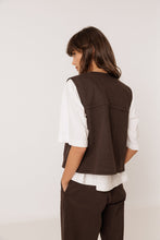 AW26 Chaleco COTTON TWILL VEST COCONUT