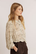 AW26 ART DECO PRINT SHIRT CLAY GREEN MULTICOLOR