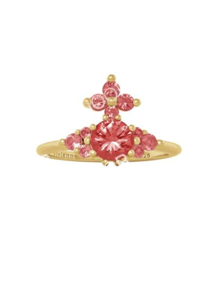 Vivienne Westwood FEODORITA RING - GOLD / RED CZ