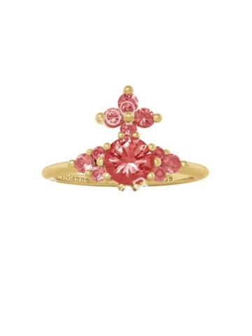 Vivienne Westwood FEODORITA RING - GOLD / RED CZ