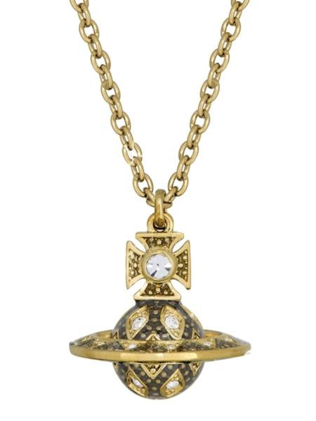 Vivienne Westwood RACHELLE PENDANT - GOLD/WHITE Crystal