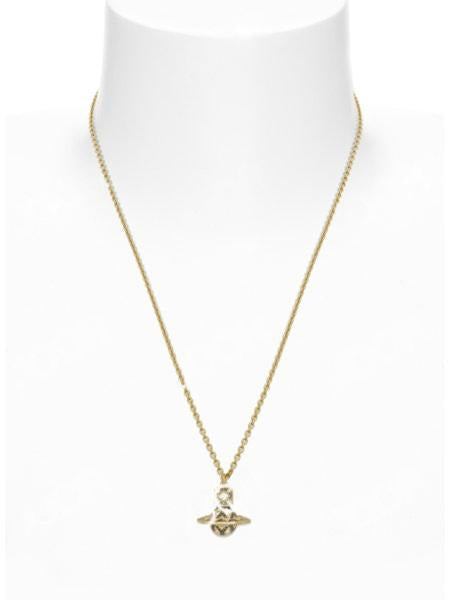 Vivienne Westwood RACHELLE PENDANT - GOLD/WHITE Crystal