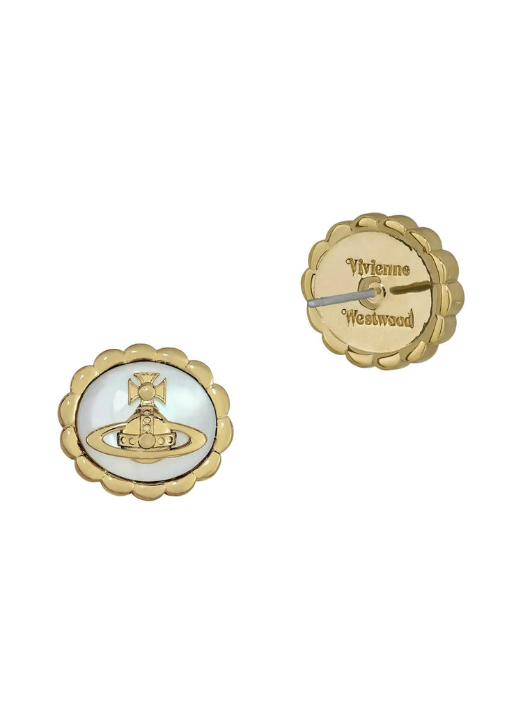 Vivienne Westwood BLUMA EARRINGS - GOLD / WHITE