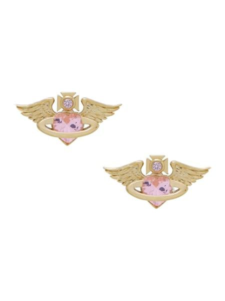 Vivienne Westwood GALENA EARRINGS (925) - GOLD / PINK CZ