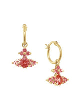Vivienne Westwood FEODORITA HOOP EARRINGS - Gold/Red