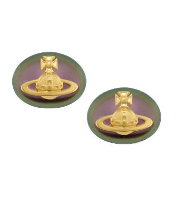 Vivienne Westwood Lavina Earrings Gold / Dark Neo Rainbow Pearl