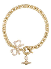 Vivienne Westwood RIGOBERTA CHAIN BRACELET - GOLD / SILK