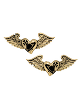 Vivienne Westwood HERBERT EARRINGS (925) - ANTIQUE GOLD / BLACK